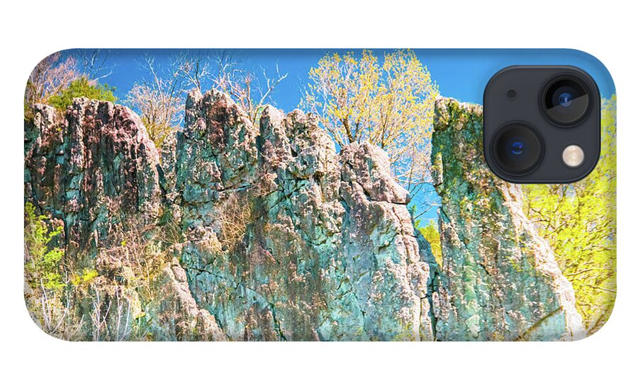 Rocks iPhone 13 Case featuring the photograph Chimney_Rock_Broadway by Allen Nice-Webb