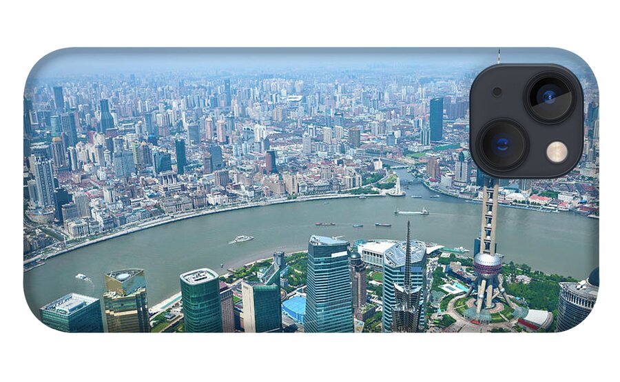 Chinese Culture iPhone 13 Case featuring the photograph Cityscape Of Shanghai by Ithinksky