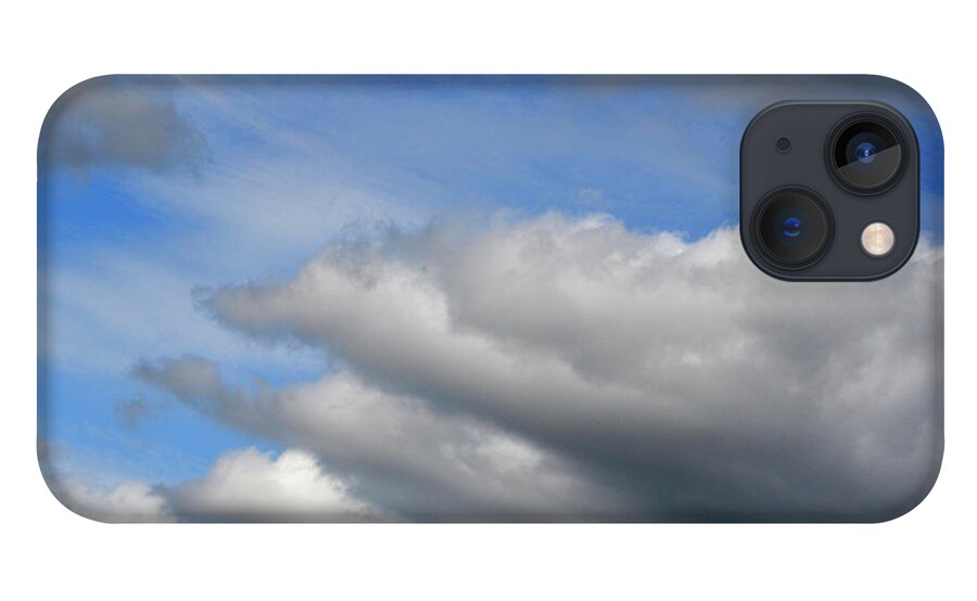 Blue iPhone 13 Case featuring the photograph Clouds on the move by Kathleen Gauthier