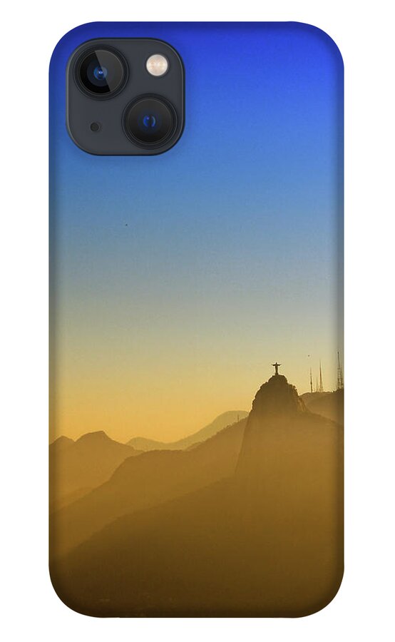 Scenics iPhone 13 Case featuring the photograph Corcovado Mountain And Christ Redeemer by Antonello