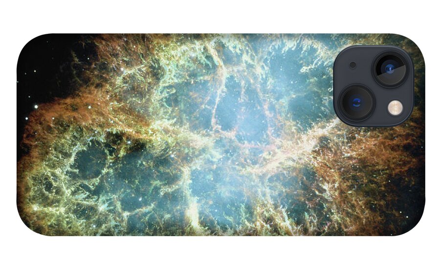Outdoors iPhone 13 Case featuring the photograph Crab Nebula Exploding Star by Stocktrek
