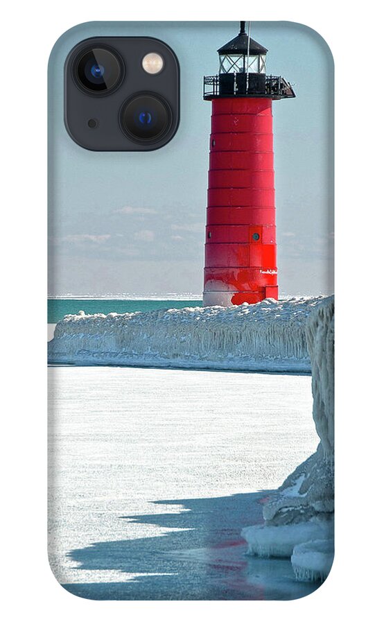 Kenosha Lighthouse iPhone 13 Case featuring the photograph Crystal Clear Kenosha by Billy Knight
