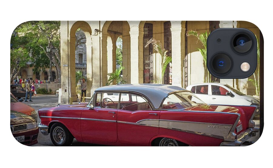 Cuba iPhone 13 Case featuring the photograph Cuban Chevy Bel Air by Mark Duehmig