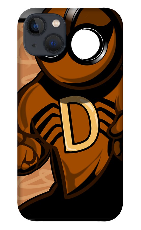 Brown iPhone 13 Case featuring the digital art Daddy Long Legs by Demitrius Motion Bullock