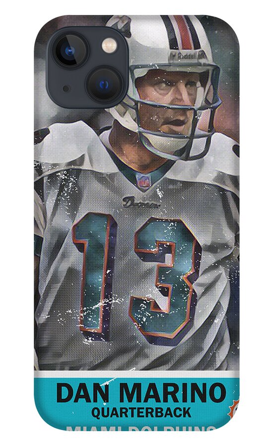 Dan Marino Miami Dolphins Trading Card Poster 1 iPhone 13 Case by Joe  Hamilton - Pixels