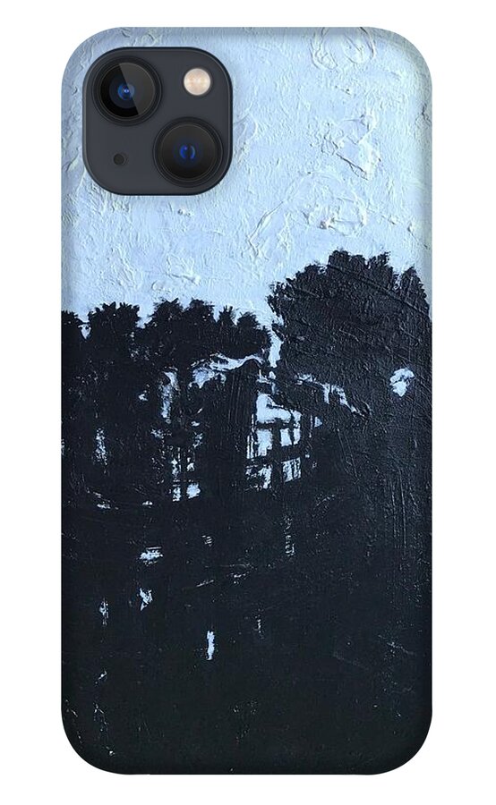 Moon iPhone 13 Case featuring the painting December 21st by Medge Jaspan