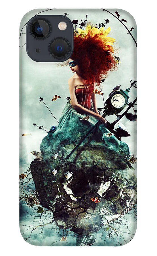 Surreal iPhone 13 Case featuring the digital art Delirium by Mario Sanchez Nevado