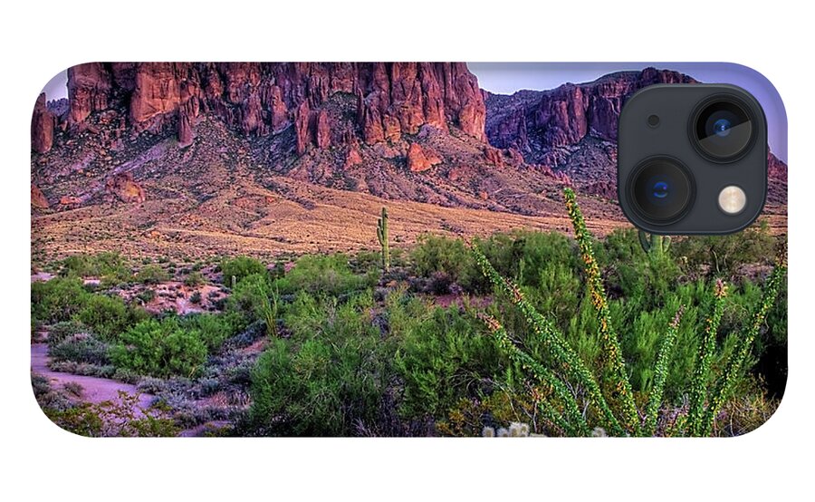 Tranquility iPhone 13 Case featuring the photograph Desert Trail by Patti Sullivan Schmidt
