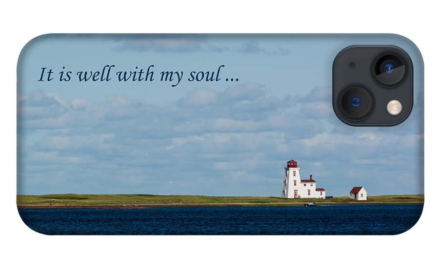 Alberton iPhone 13 Case featuring the photograph Distant Lighthouse in Evening Light by Douglas Wielfaert
