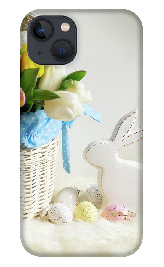 Easter iPhone 13 Case featuring the photograph Easter Rabbit Nest by Anastasy Yarmolovich
