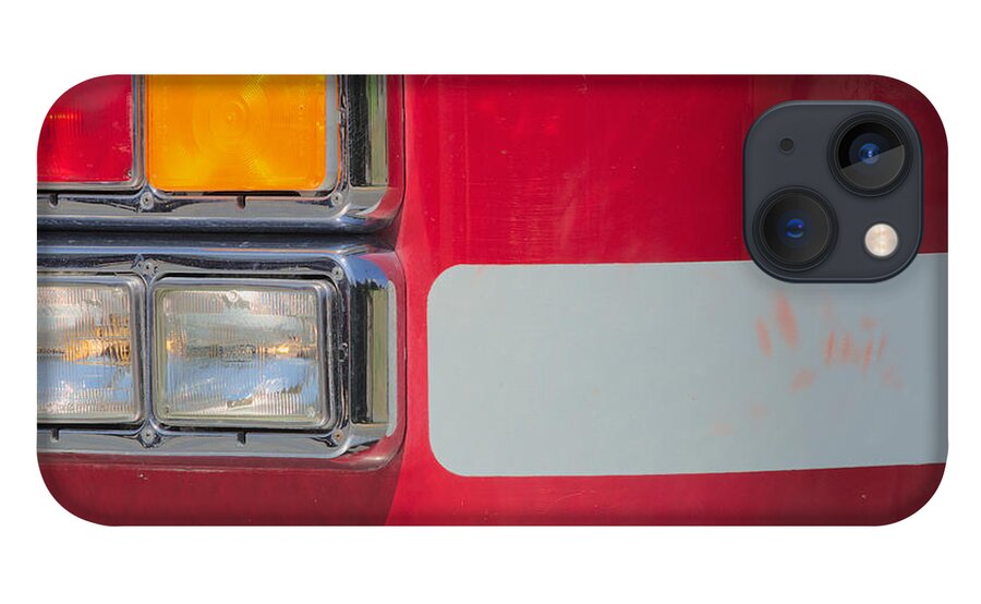 Red Emergency Vehicle iPhone 13 Case featuring the photograph Emergency Vehicle #2 by Kae Cheatham