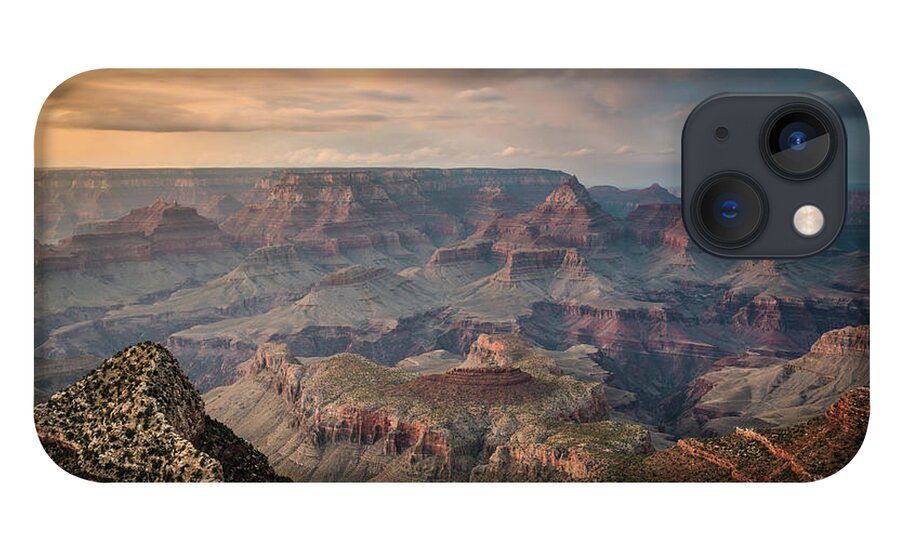 Majestic iPhone 13 Case featuring the photograph Epic Sunset Over Grand Canyon South Rim by Wayfarerlife Photography