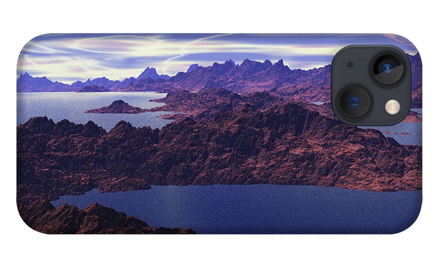 Planet iPhone 13 Case featuring the digital art Exoplanet #1 by Bernie Sirelson