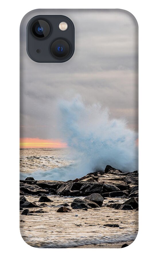 New Hampshire iPhone 13 Case featuring the photograph Explosive Sea 3 by Jeff Sinon