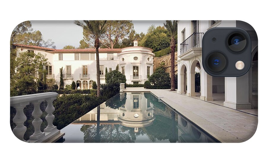 Scenics iPhone 13 Case featuring the photograph Exterior Photo Of A Bel Air Mansion by Rappensuncle