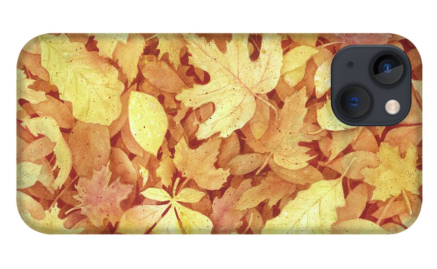 Fall iPhone 13 Case featuring the painting Fallen Leaves by Lori Taylor