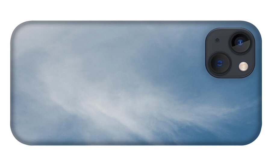 White iPhone 13 Case featuring the photograph Feather cloud by Kathleen Gauthier