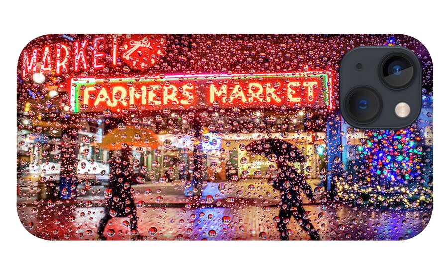 Pike Place Market iPhone 13 Case featuring the photograph Festive Pike Place Market by Yoshiki Nakamura
