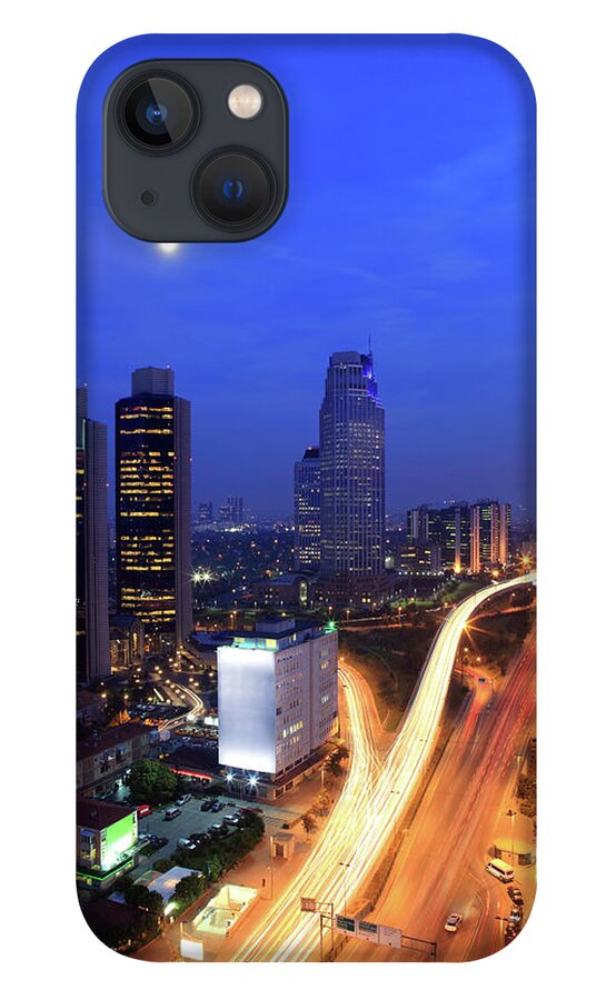 Long iPhone 13 Case featuring the photograph Financial District Of Istanbul by Muratkoc