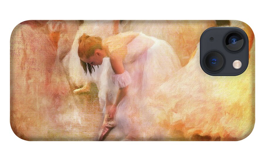 Ballerina iPhone 13 Case featuring the photograph Fixing the Ballet Shoe by Craig J Satterlee