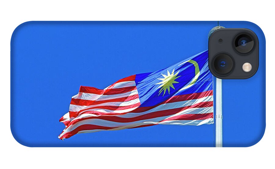 Pole iPhone 13 Case featuring the photograph Flag On A Pole by Murat Taner