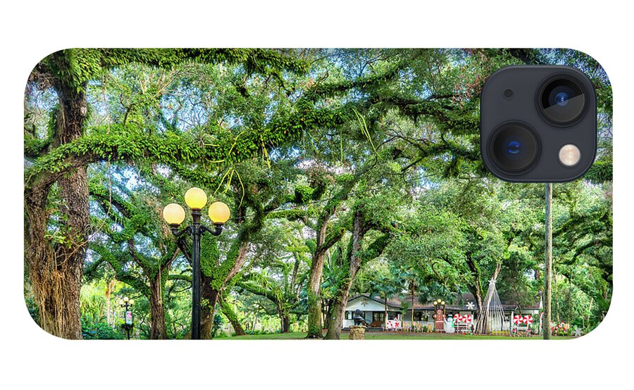 Estock iPhone 13 Case featuring the digital art Flamingo Gardens In Davie Florida by Laura Zeid