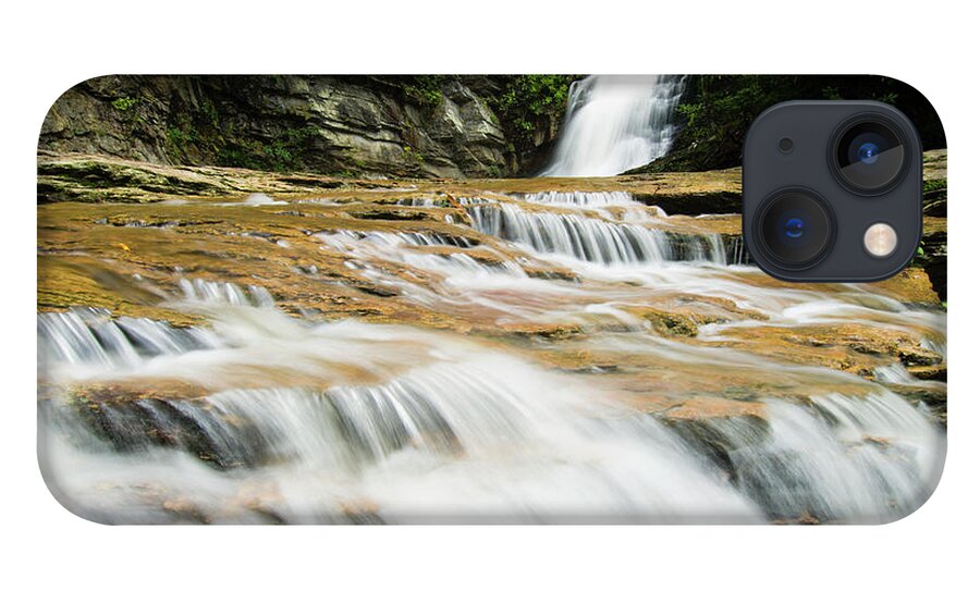 Scenics iPhone 13 Case featuring the photograph Flowing Cascades And Lower Cascades by Robert Cable