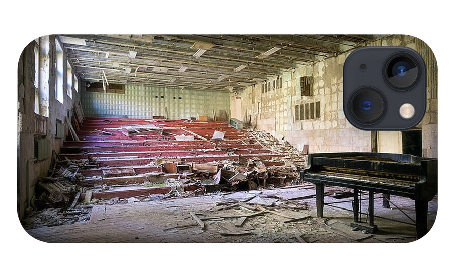 Urban iPhone 13 Case featuring the photograph Former Theatre in Pripyat, Chernobyl by Roman Robroek