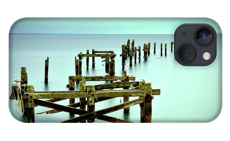 Tranquility iPhone 13 Case featuring the photograph From The Edge Of The Deep Green Sea by A Pixelsuzy Image