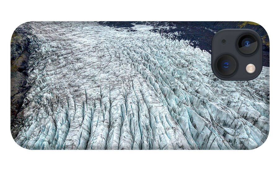 Drone iPhone 13 Case featuring the photograph Glacier Art by David Letts
