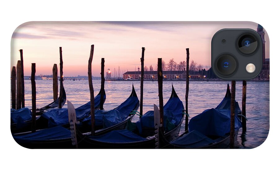 Dawn iPhone 13 Case featuring the photograph Gondolas At Dawn by Petegar