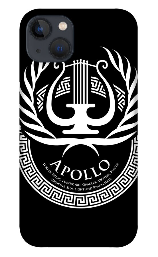 Apollo Gift iPhone 13 Case featuring the digital art Greek Mythology Gift Ancient Greece History Lovers of Apollo Gods Goddesses Deities by Martin Hicks