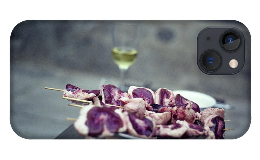 Alcohol iPhone 13 Case featuring the photograph Grilled Mutton Kidneys by Oliver Rockwell