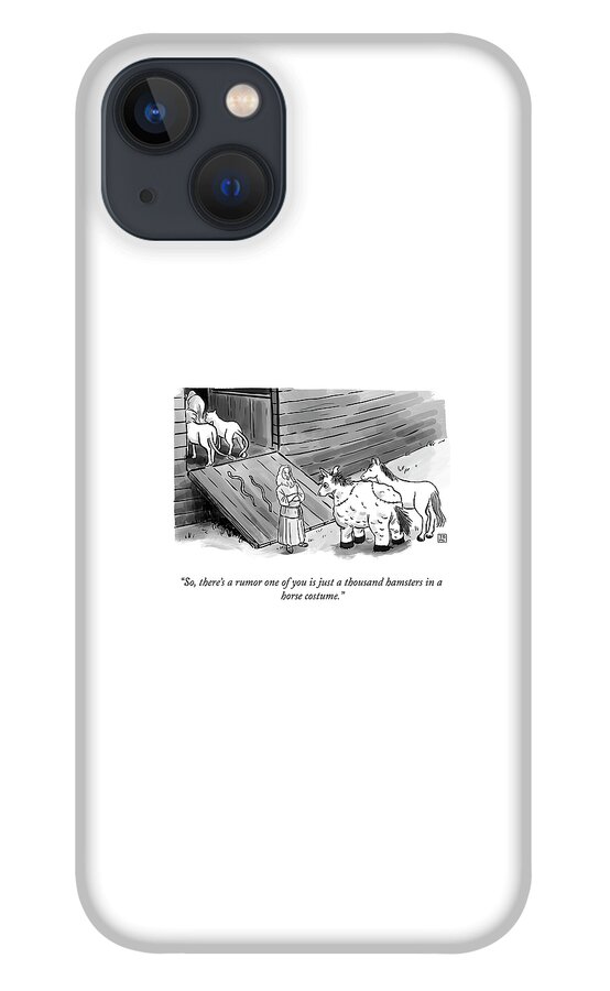 Hamsters In A Horse Costume iPhone 13 Case