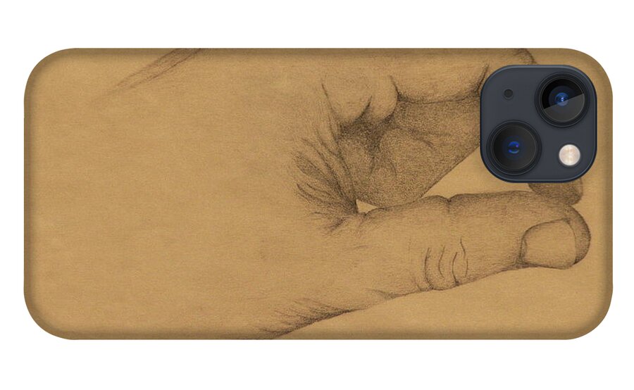 Hand iPhone 13 Case featuring the drawing Hand by Gregory Lee