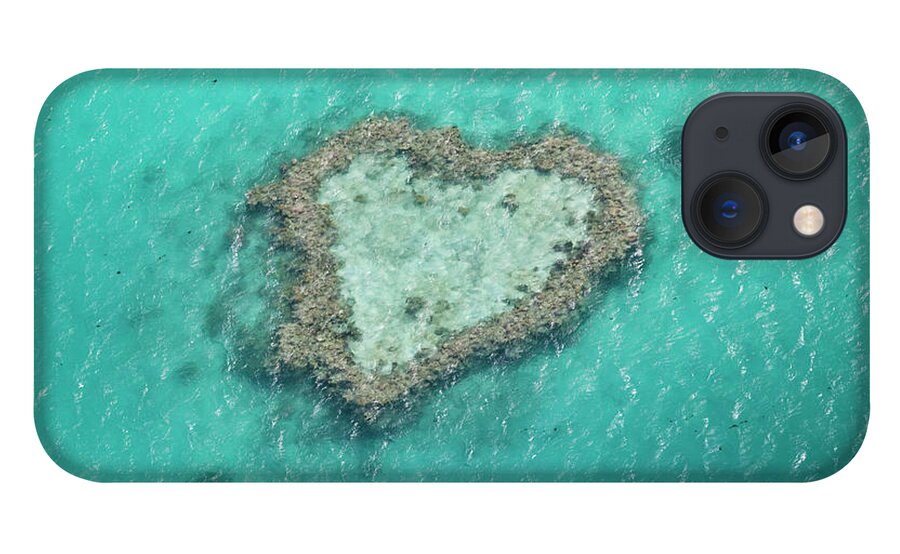 Tranquility iPhone 13 Case featuring the photograph Heart Reef, Great Barrier Reef by Gallo Images