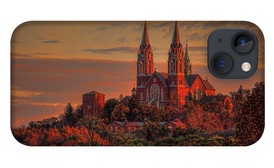 Church iPhone 13 Case featuring the photograph Holy Hill Sunrise by Dale Kauzlaric