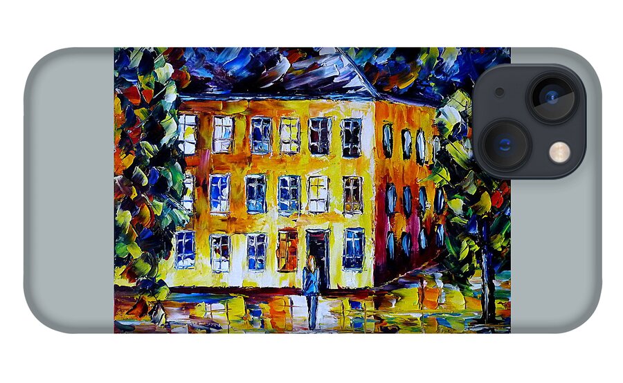 Nightly Scenery iPhone 13 Case featuring the painting Homecoming by Mirek Kuzniar