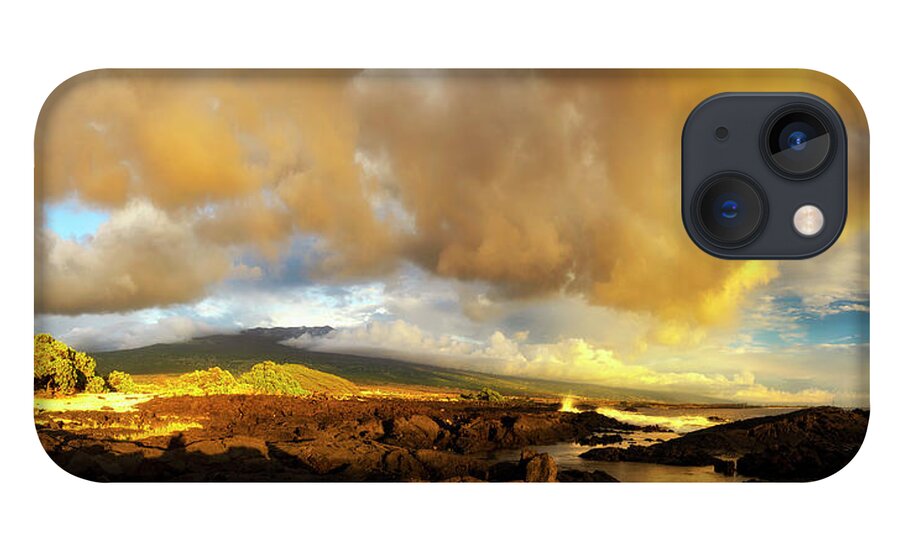 Kona iPhone 13 Case featuring the photograph Hualalai Sunset by Christopher Johnson