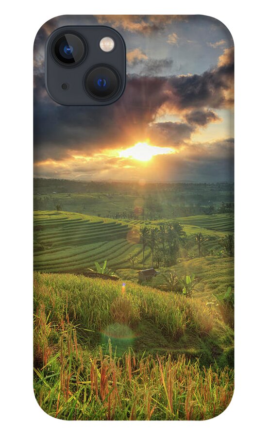 Tranquility iPhone 13 Case featuring the photograph Indonesia, Bali, Jatiluwih Rice Terraces by Michele Falzone