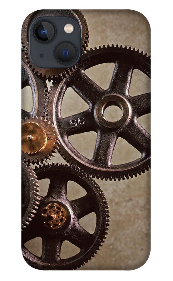 Manufacturing Equipment iPhone 13 Case featuring the photograph Industrial Gears by Dny59