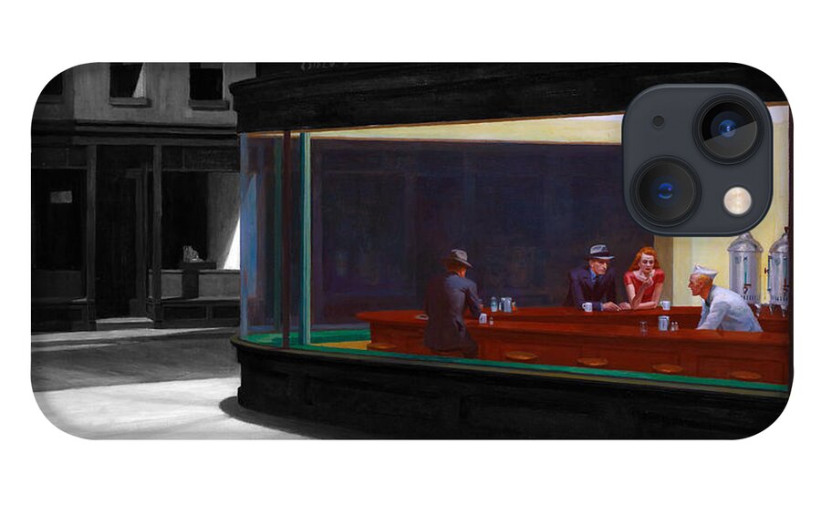 Postmodernism iPhone 13 Case featuring the digital art Inv Blend 17 Hopper by David Bridburg