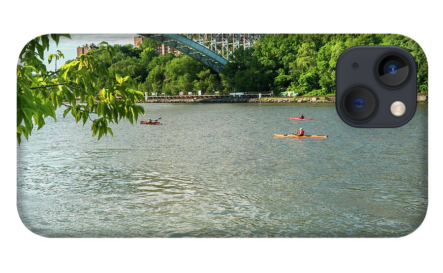 Estock iPhone 13 Case featuring the digital art Inwood Hill Park, Manhattan, Nyc by Laura Zeid