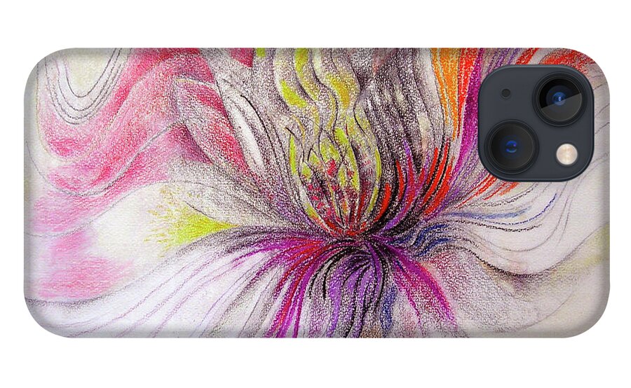 Flying iPhone 13 Case featuring the mixed media Joy by Rosanne Licciardi