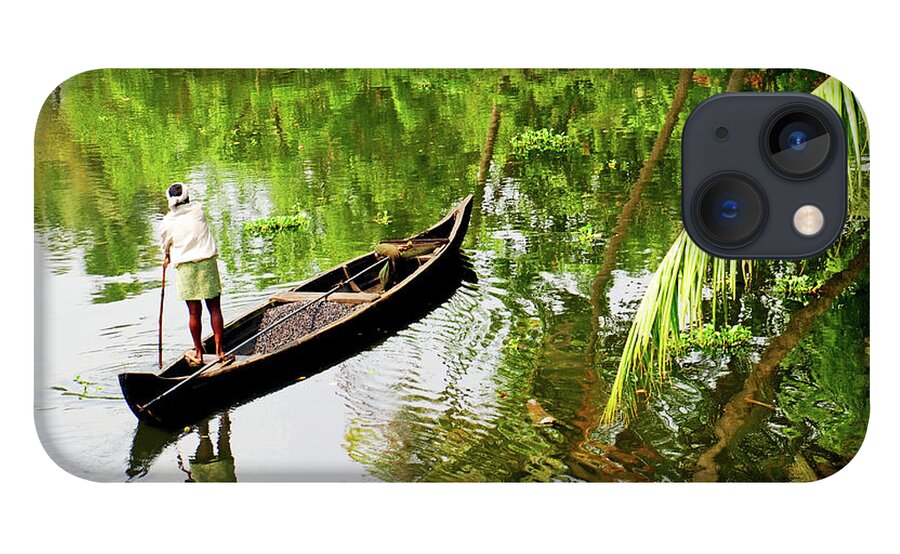 Scenics iPhone 13 Case featuring the photograph Kerala Backwaters by Gopan G Nair