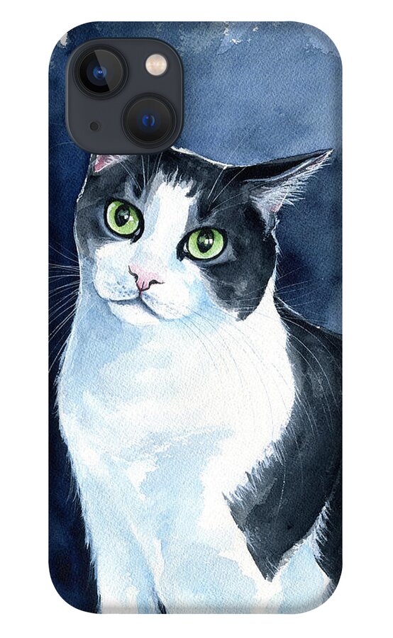 Cat iPhone 13 Case featuring the painting Kirby by Dora Hathazi Mendes