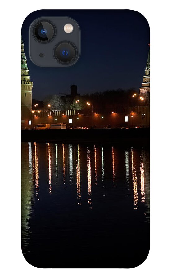 Red Square iPhone 13 Case featuring the photograph Kremlin At Night by Duckbay