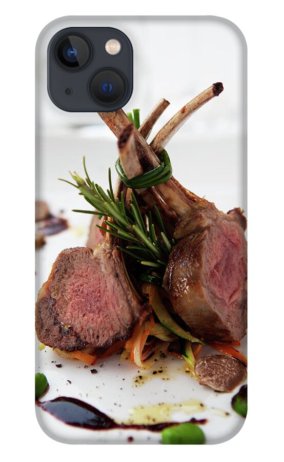 White Background iPhone 13 Case featuring the photograph Lamb Shanks On Plate by Johner Images