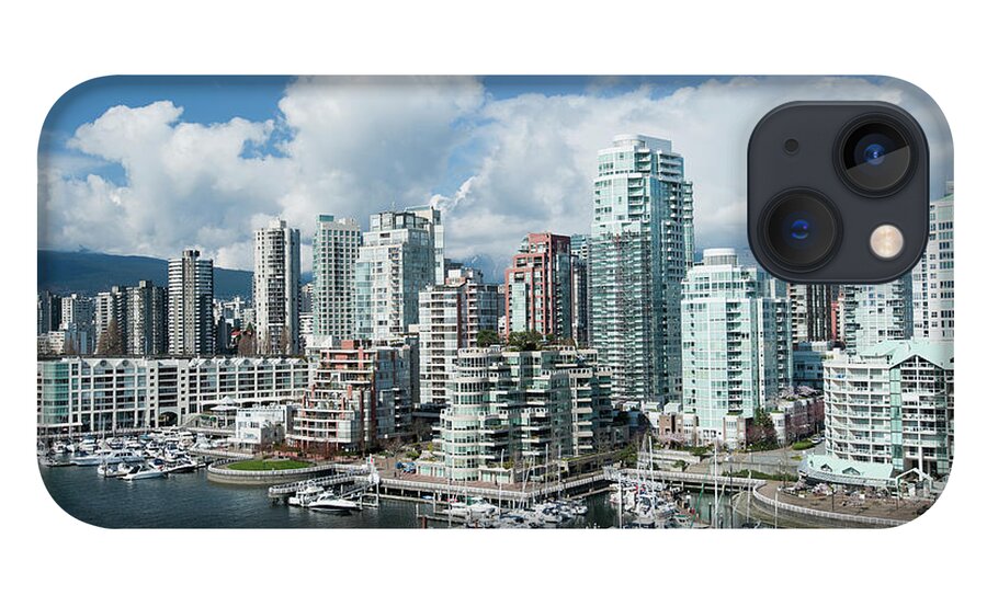 Water's Edge iPhone 13 Case featuring the photograph Landscape Of City Vancouver In Canada by Deejpilot