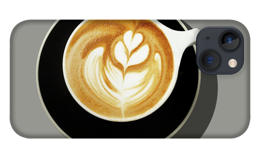 Refreshment iPhone 13 Case featuring the photograph Latte by Jonathan Kantor